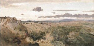 Jean-Baptiste-Camille Corot - Paysage montagneux