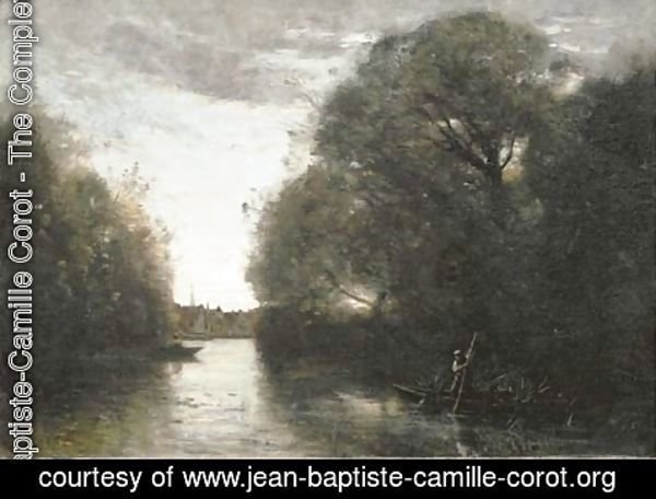 Jean-Baptiste-Camille Corot - Souvenir de la Rotte, pres Rotterdam