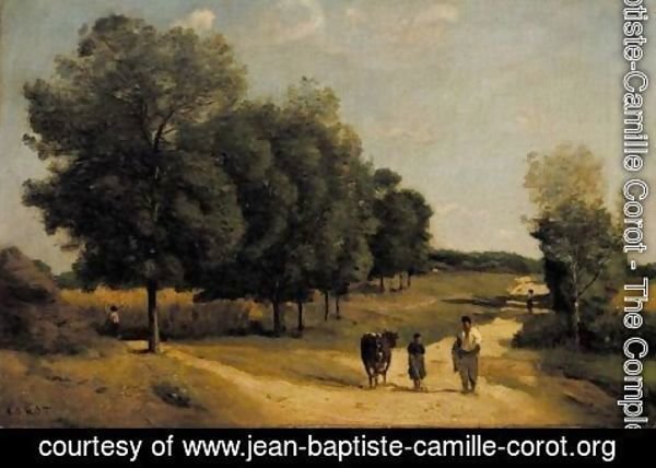 Jean-Baptiste-Camille Corot - Carrefour Dans La Campagne (Environs De Marcoussis)