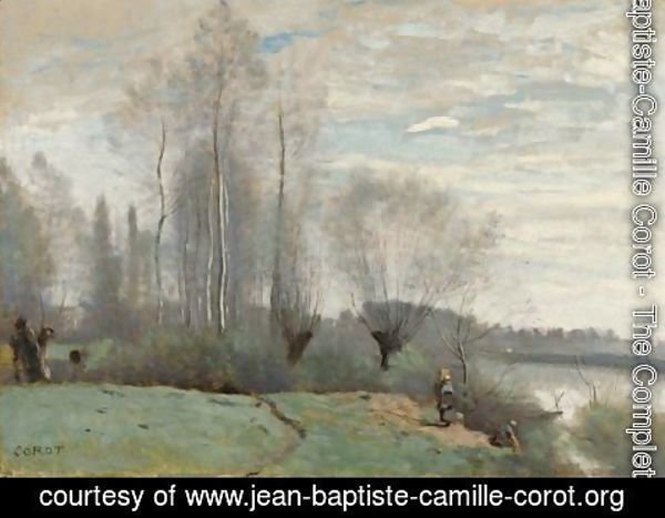 Jean-Baptiste-Camille Corot - La Gelee Blanche A Auvers-Sur-Oise