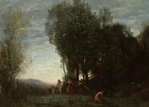 Jean-Baptiste-Camille Corot - Ronde De Nymphes (Effet Du Matin)