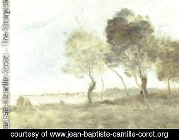 Jean-Baptiste-Camille Corot - Les Peupliers, Souvenir D'Arleux-Du-Nord
