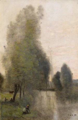 Jean-Baptiste-Camille Corot - Essoye. Aube. La Vanne