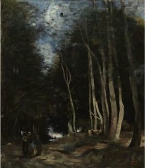 Jean-Baptiste-Camille Corot - Ville D'Avray, Une Allee Dans Les Bois