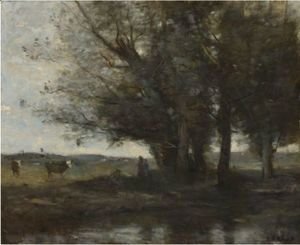 Jean-Baptiste-Camille Corot - Souvenir Des Dunes De Scheveningue
