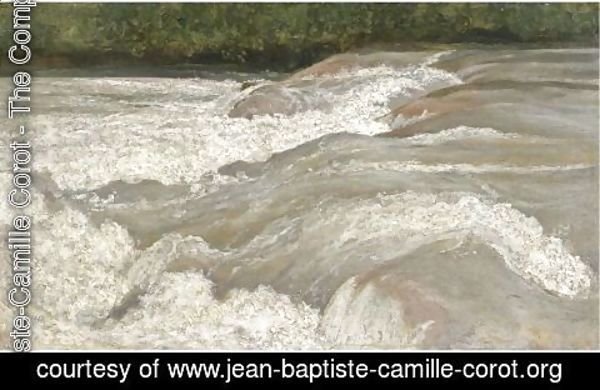 Jean-Baptiste-Camille Corot - Le Velino La Sortie Du Lac De Papigno