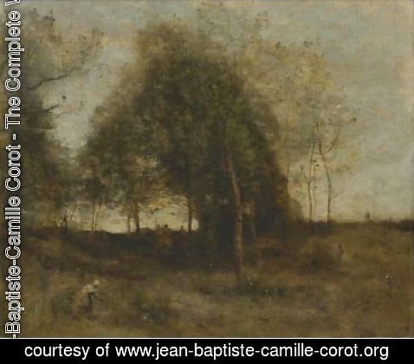 Jean-Baptiste-Camille Corot - Soir En Normandie