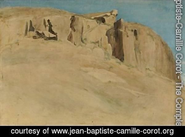 Jean-Baptiste-Camille Corot - Civita Castellana, High Rocks