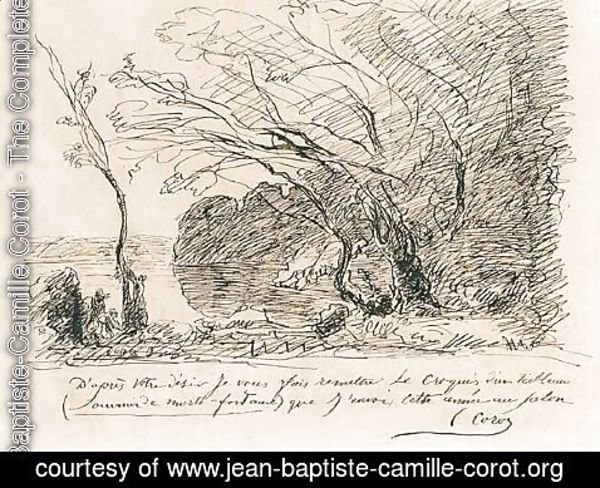 Jean-Baptiste-Camille Corot - Envoi Pour Mortefontaine