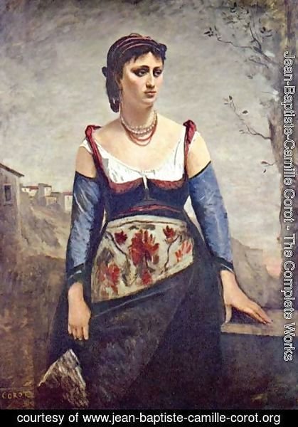 Jean-Baptiste-Camille Corot - Agostina, the Italian