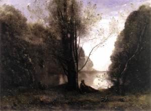 Jean-Baptiste-Camille Corot - The Solitude. Recollection of Vigen, Limousin