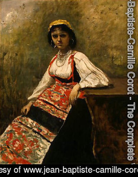 Jean-Baptiste-Camille Corot - Italian Girl
