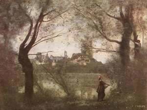 Jean-Baptiste-Camille Corot - Mantes Cathedral