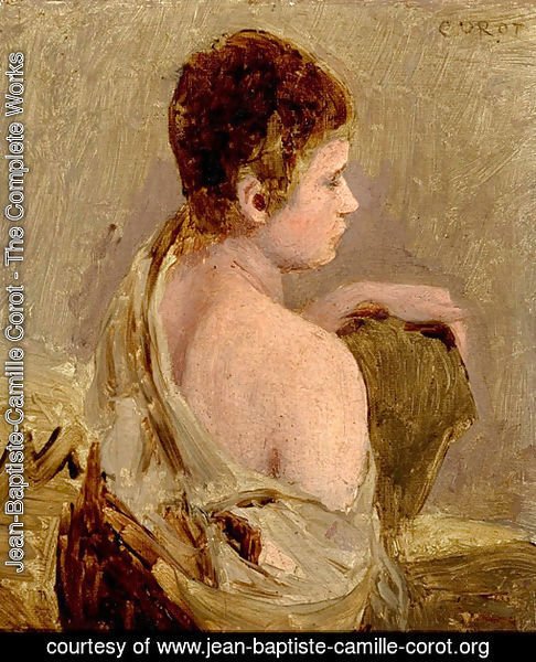 Young Man with Naked Shoulder