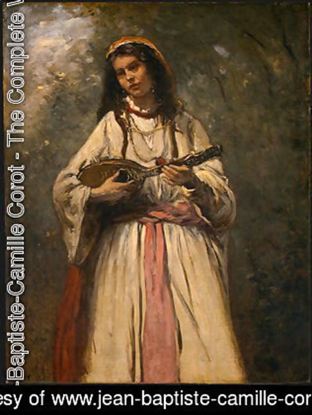 Jean-Baptiste-Camille Corot - Gypsy Girl with Mandolin