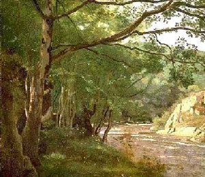 Jean-Baptiste-Camille Corot - Ravine in the Morvan, Near Lormes